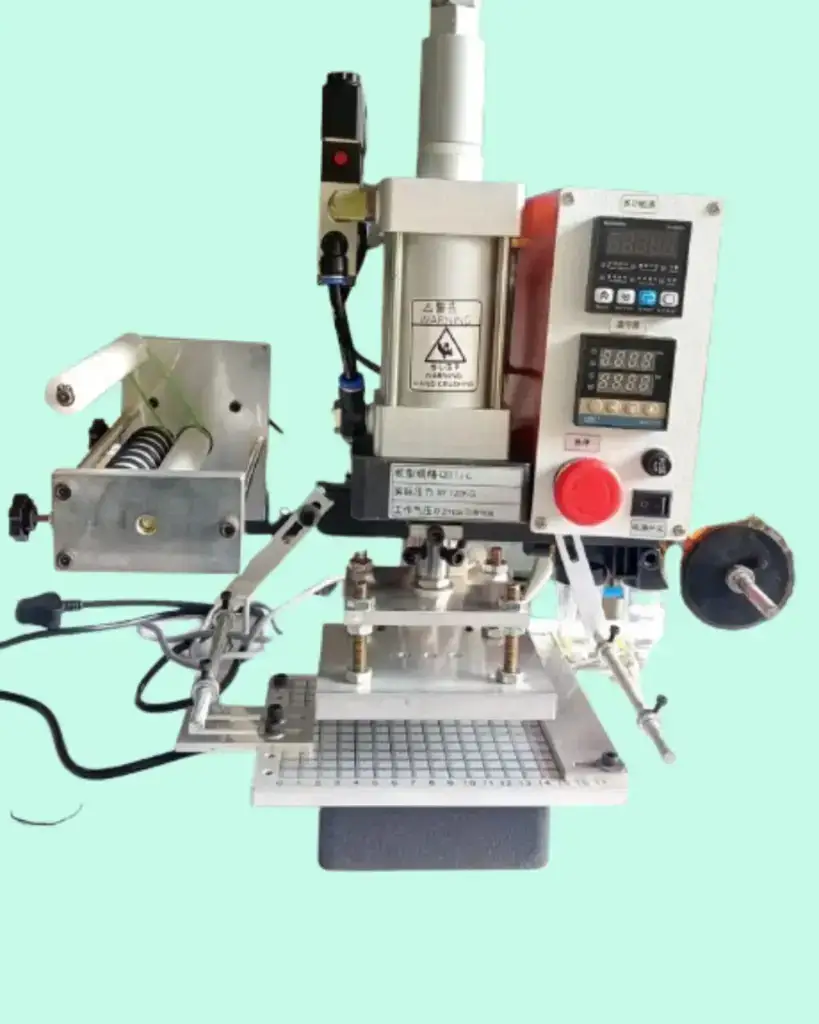 4x6 inch Hot Foil Stamping Machine for gold and silver foil printing on paper, leather, and packaging materials