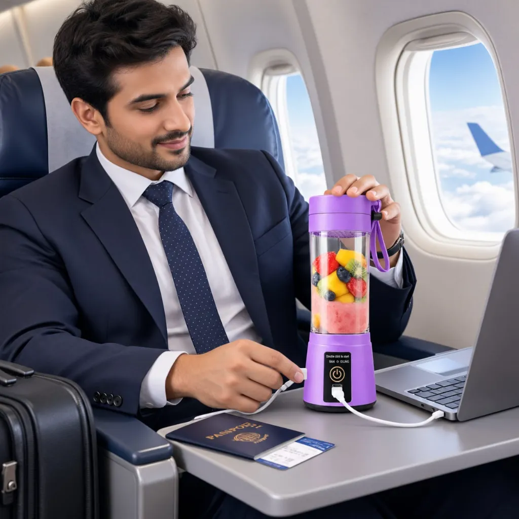 Portable and Rechargeable Battery Juicer Blender