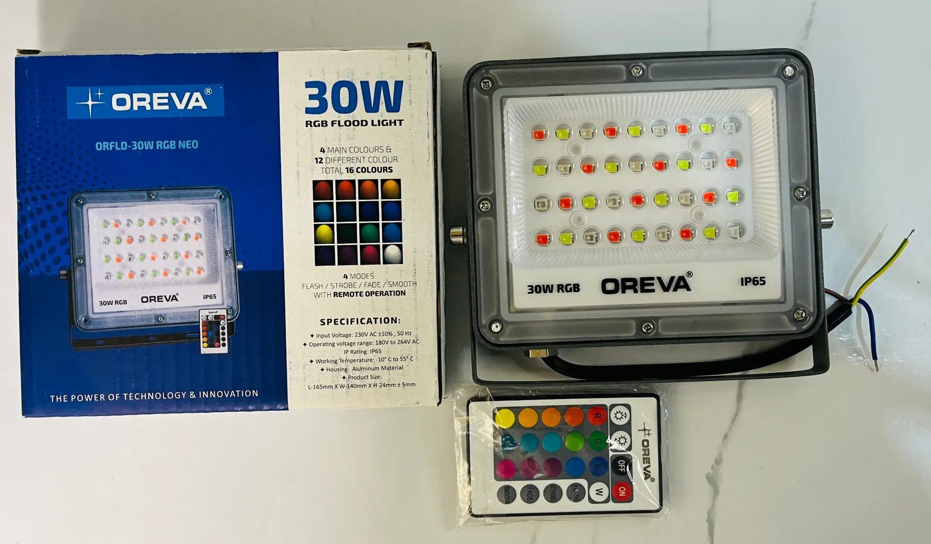 [ORFLD-30W RGB] OREVA ORFLD-30W RGB NEO 30W LED Flood Light